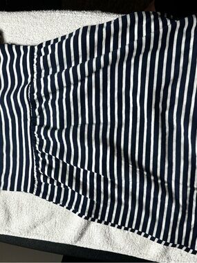 Old Navy Navy and White Striped Casual Dress and multicolored heart dress.